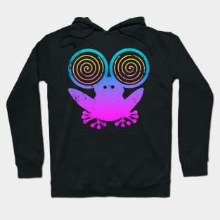 Hypnotic Abstract Frog - Purple Hoodie